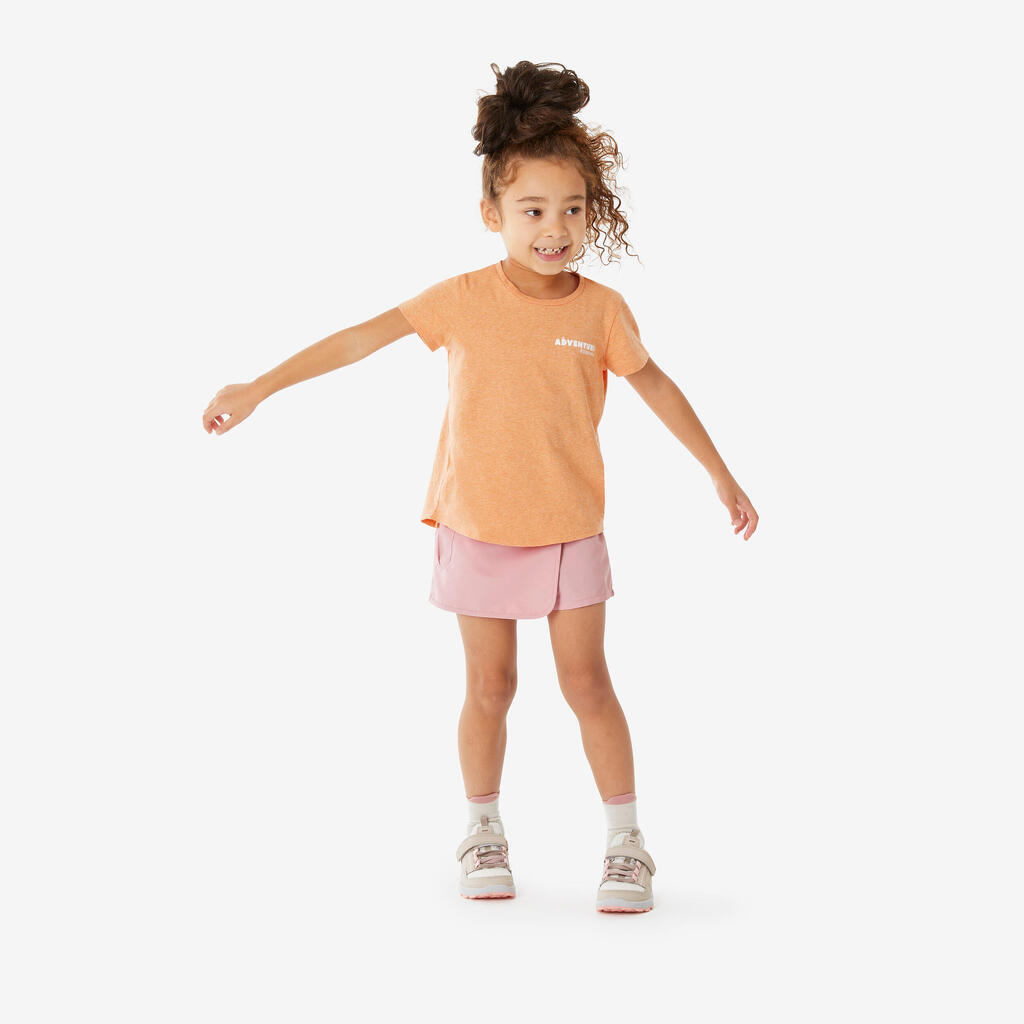 Kids’ hiking skort - MH100, 2-6 years - Pink