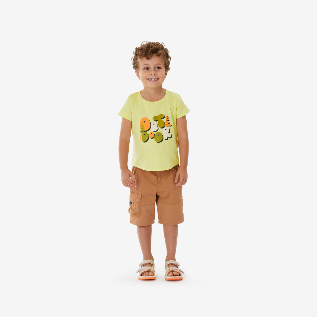 Short de randonnée enfant 2-6ans, MH500 marron