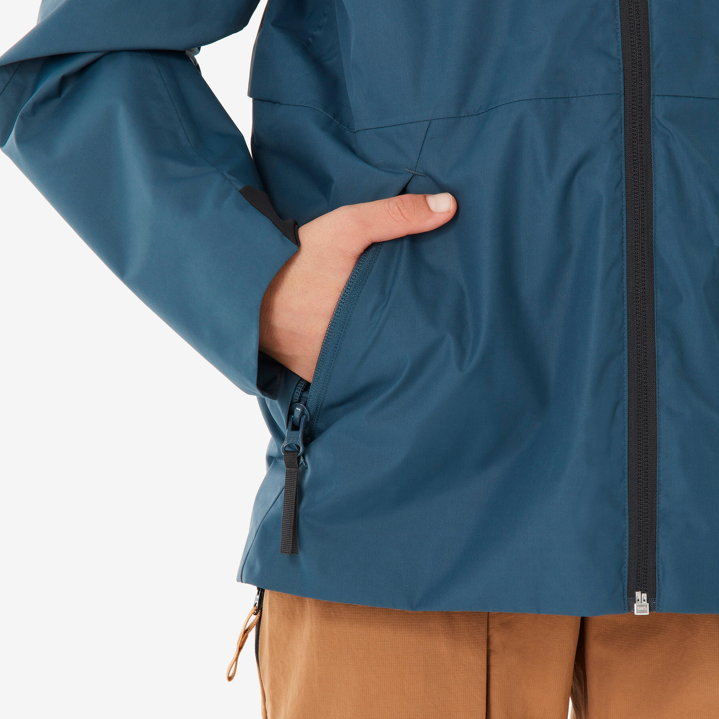 Veste imperméable de randonnée enfant - MH500 bleu 7-15 ans - QUECHUA