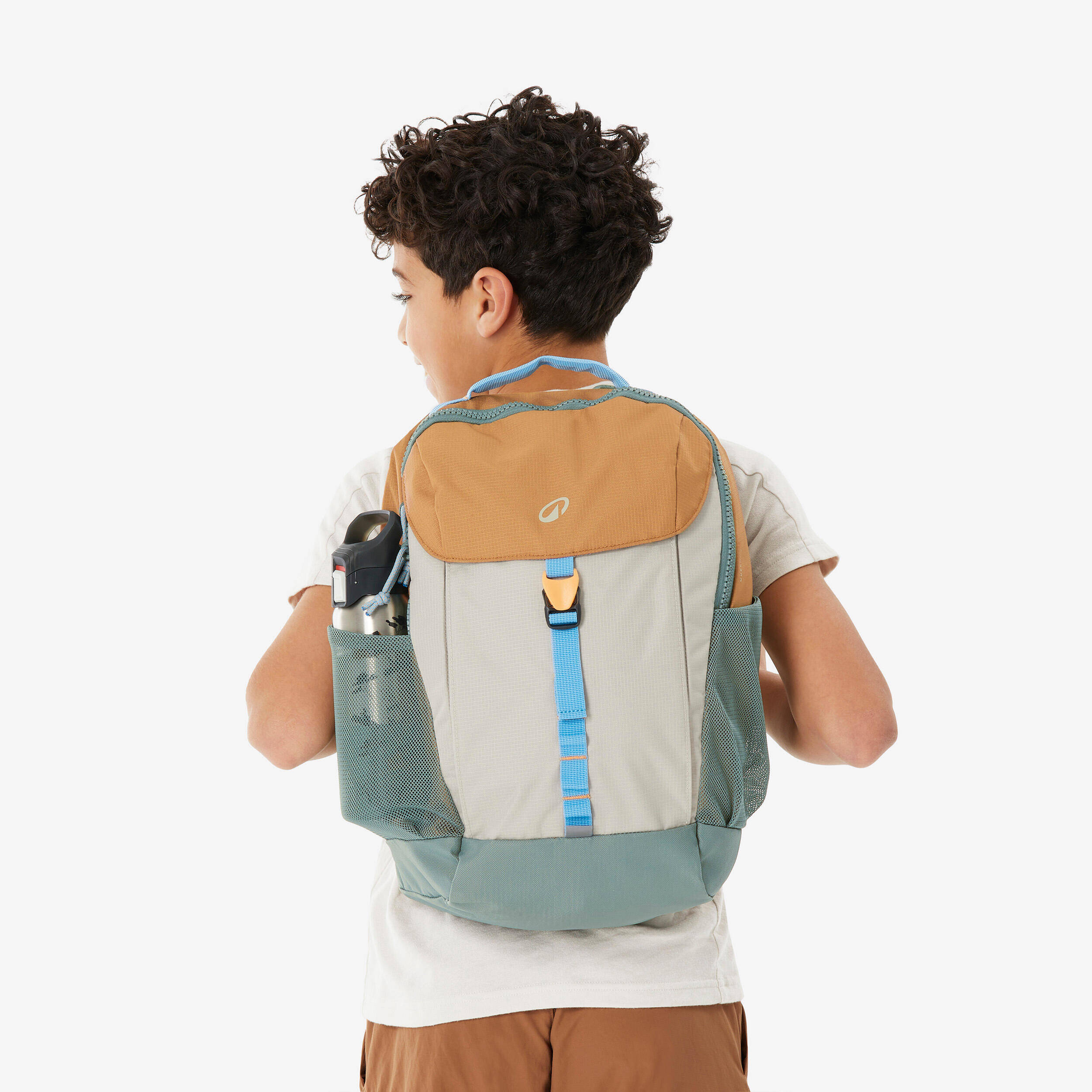 Kids’ 15 L backpack (ages 7–15), NH900 - Brown -  2