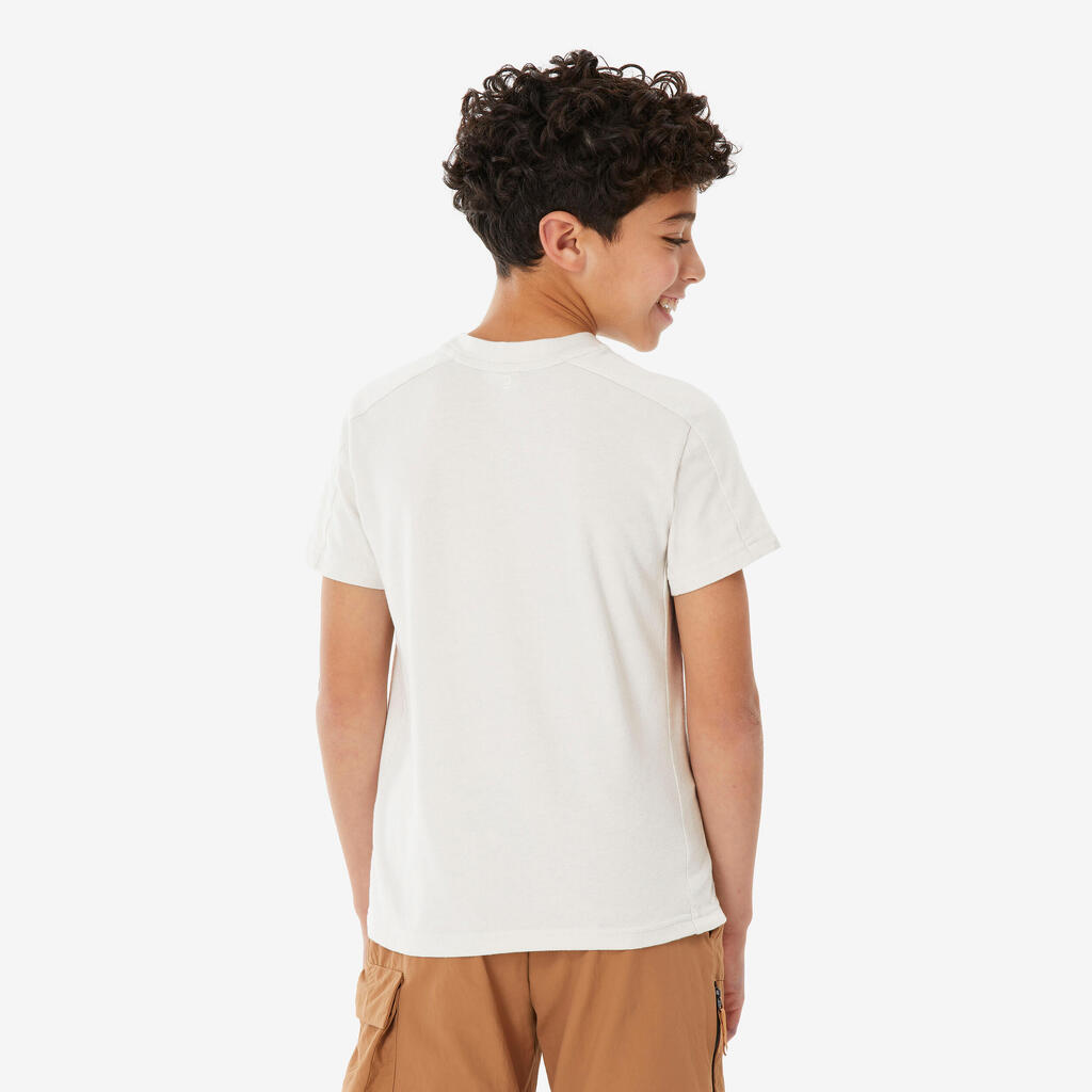 T-shirt de randonnée enfant 7-15 ans, NH100 beige