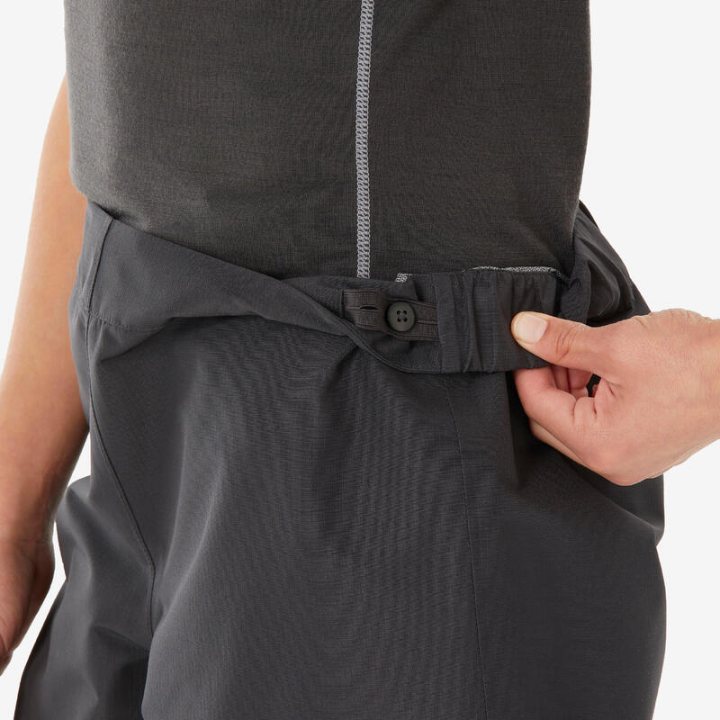 Suprapantalon Impermeabil Drumeție MH900 Gri Copii 7-15 ani