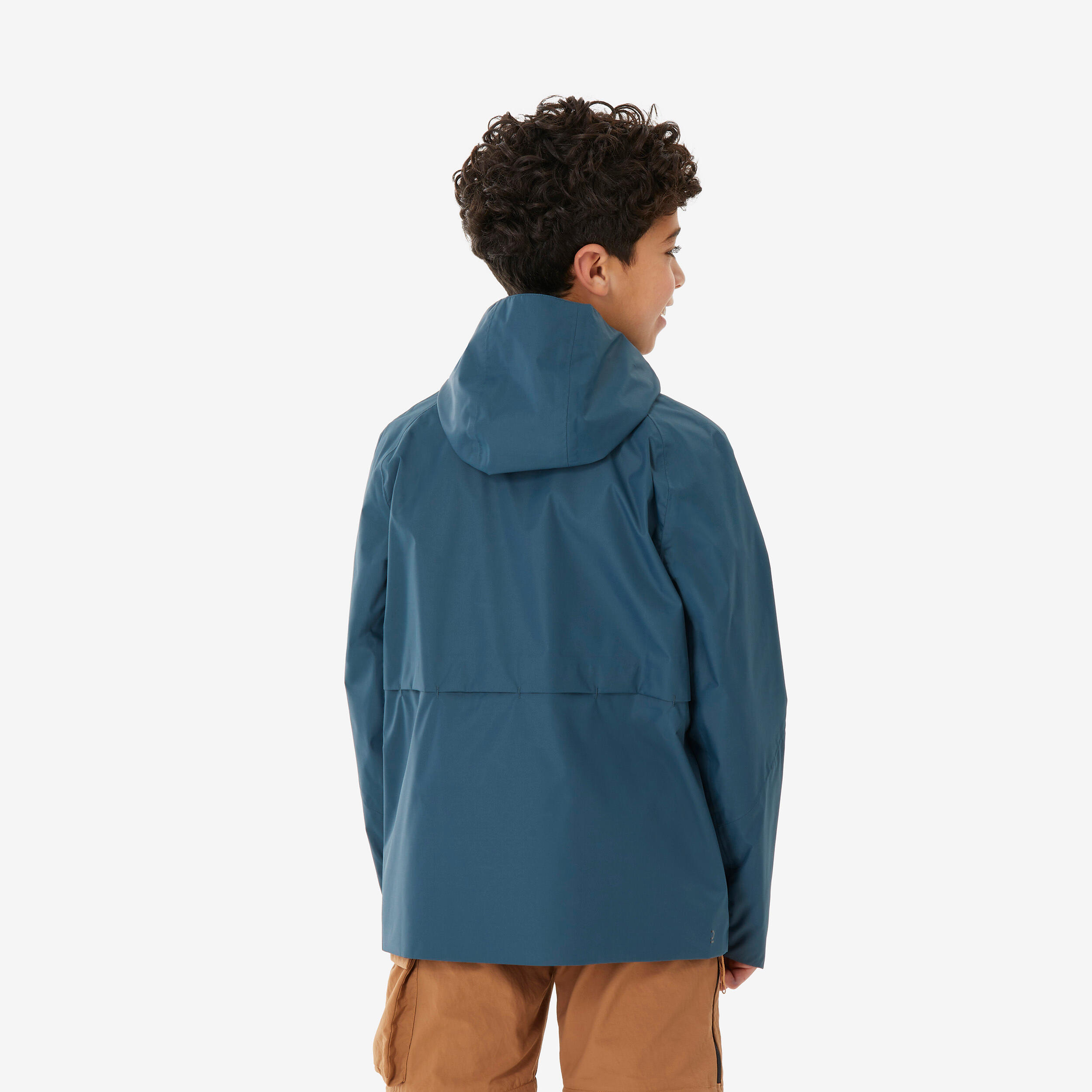 Veste imperméable de randonnée enfant - MH500 bleu 7-15 ans - QUECHUA