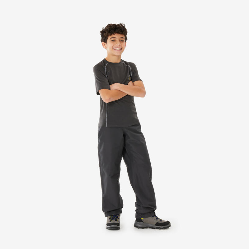 Suprapantalon Impermeabil Drumeție MH900 Gri Copii 7-15 ani