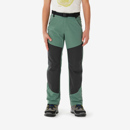 Pantalon de randonnée softshell enfant 7-15 ans, MH900 vert