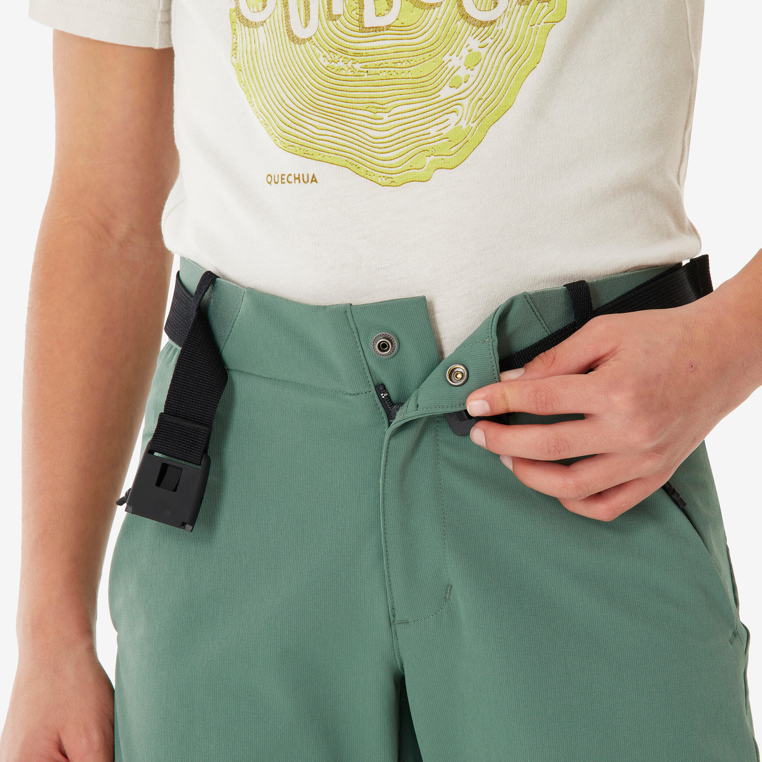 Softshell broek voor wandelen MH900 kinderen 7/9