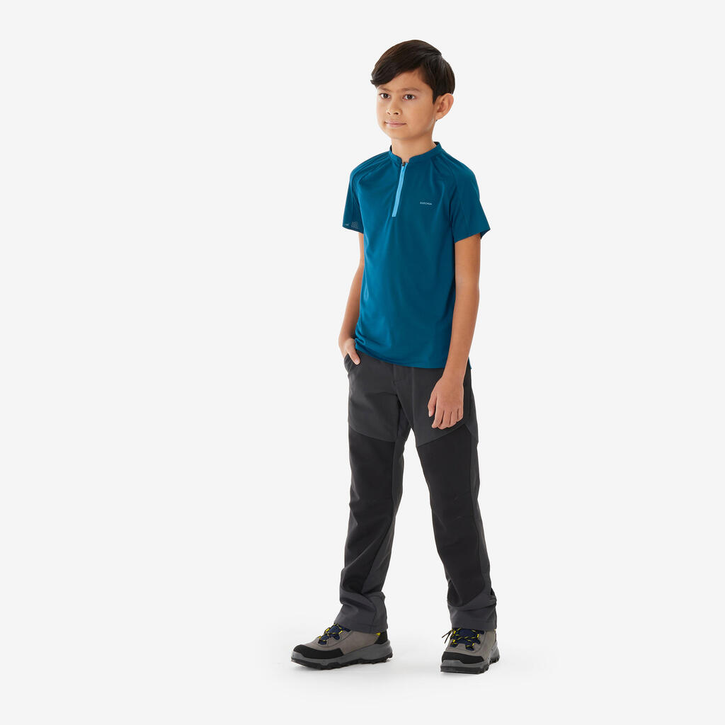 T-shirt de randonnée enfant 7-15 ans, MH900 bleu