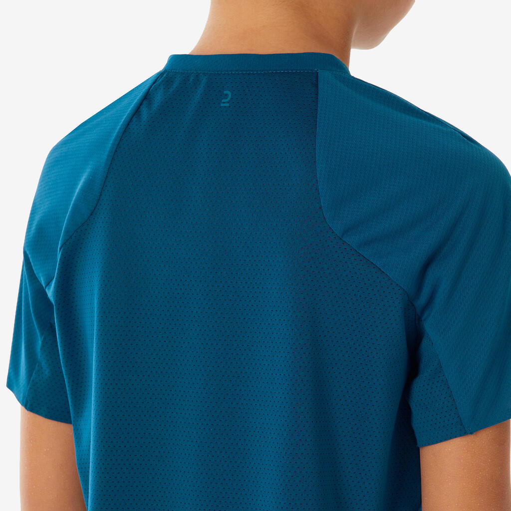 T-shirt de randonnée enfant 7-15 ans, MH900 bleu