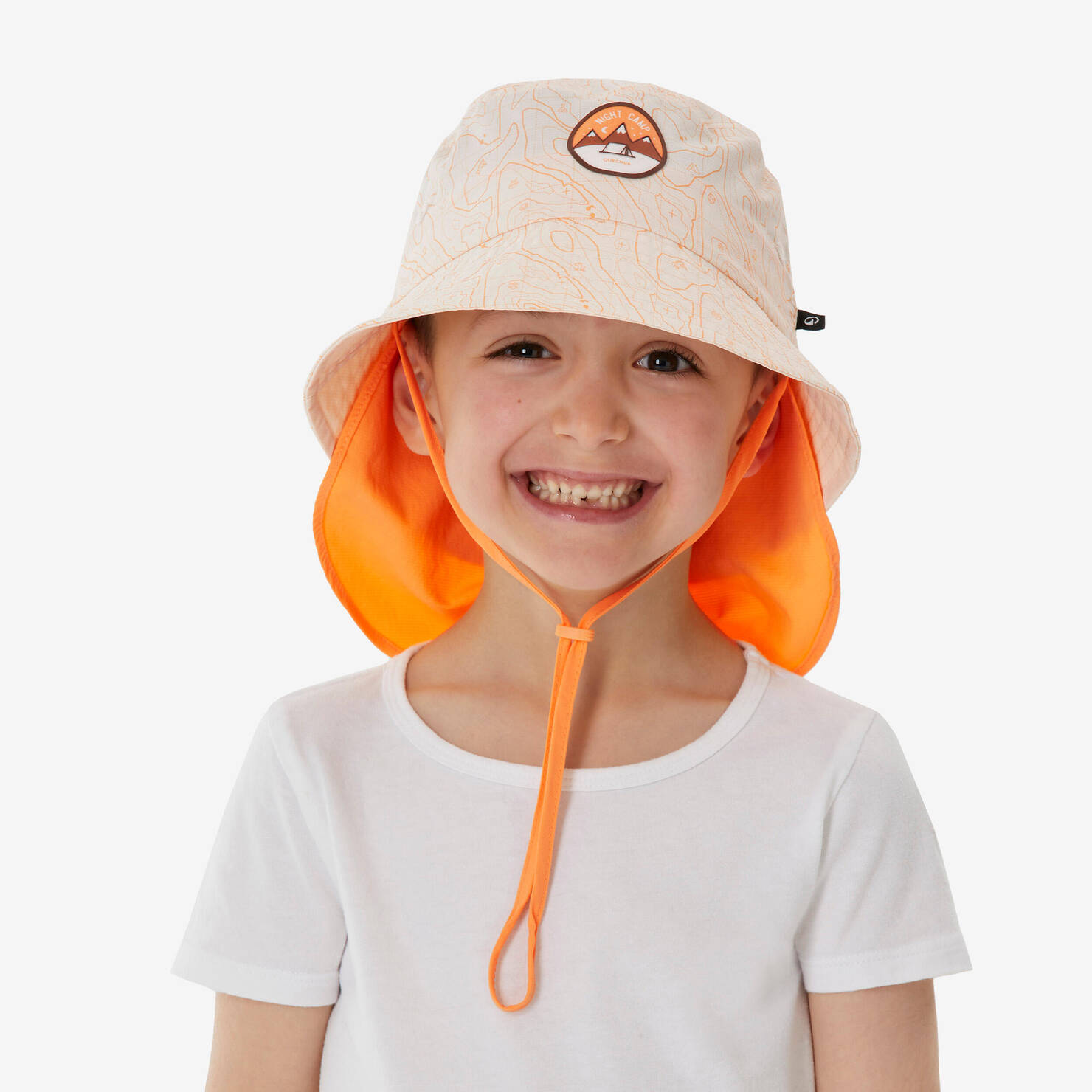 Kids’ hiking hat, MH500 beige