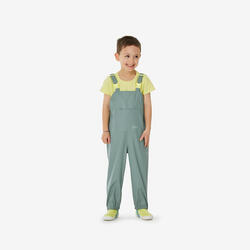 Salopette de randonnée imperméable enfant 2-6 ans, MH900 vert