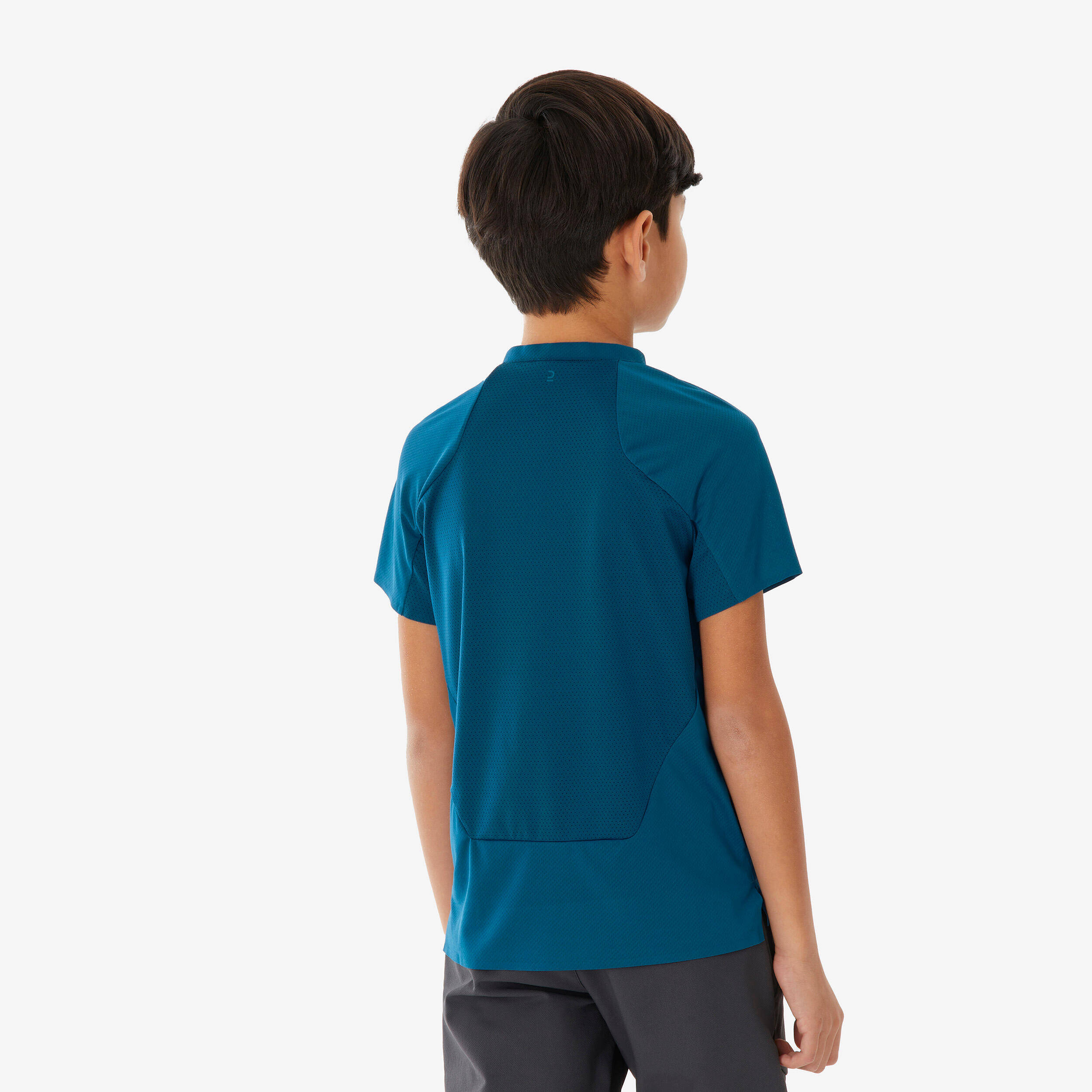 Kids’ hiking T-shirt, 7-15 years, MH900 - Blue -  3