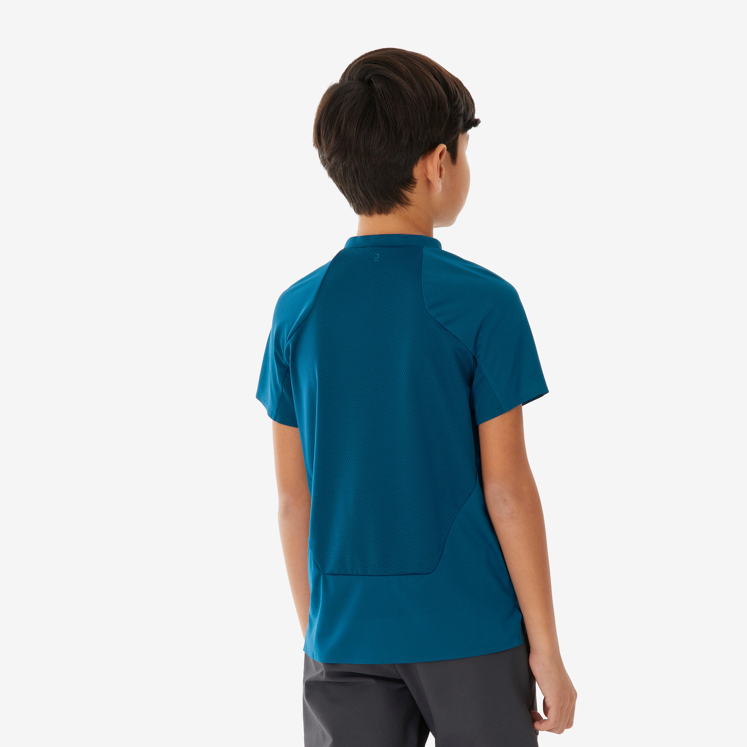 Kids’ Quick-Dry Hiking T-shirt - MH 900 Blue Ages 7-15 - QUECHUA