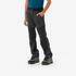 Kids’ softshell hiking trousers, 7-15 years, MH900 - Grey/Black