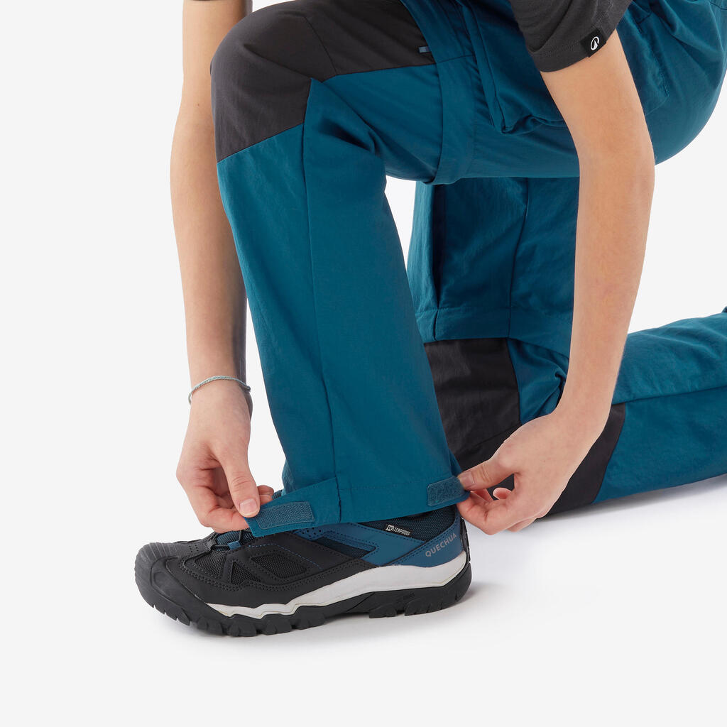 PANTALONE ZA PLANINARENJE MH500 DEČJE MODULARNE ZA UZRAST OD 7 DO 15 GODINA
