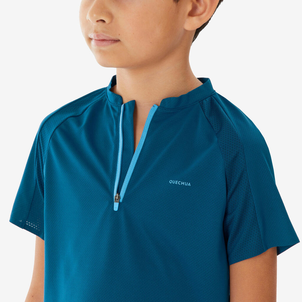 T-shirt de randonnée enfant 7-15 ans, MH900 bleu