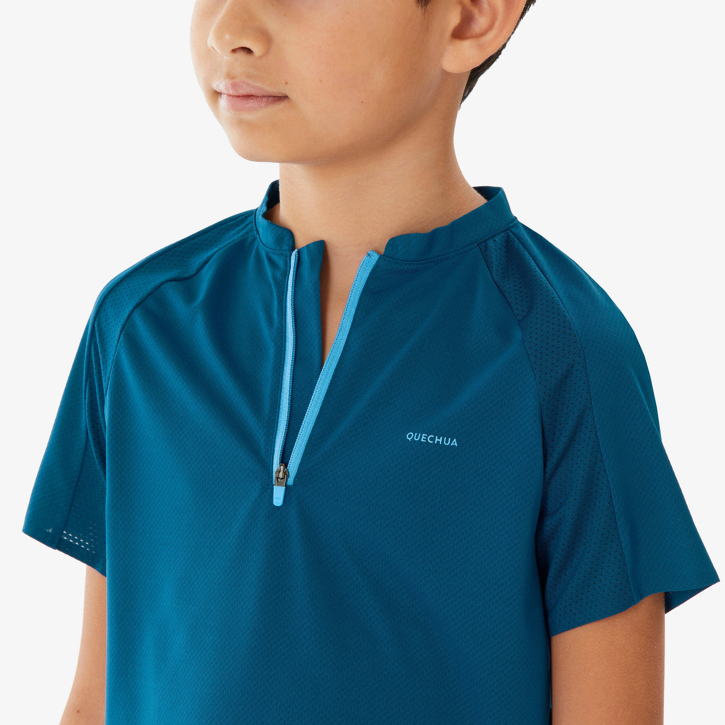 Kids’ hiking T-shirt, 7-15 years, MH900 - Blue -  4