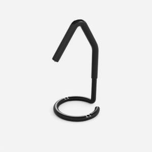Wall and ceiling bike rack - black
