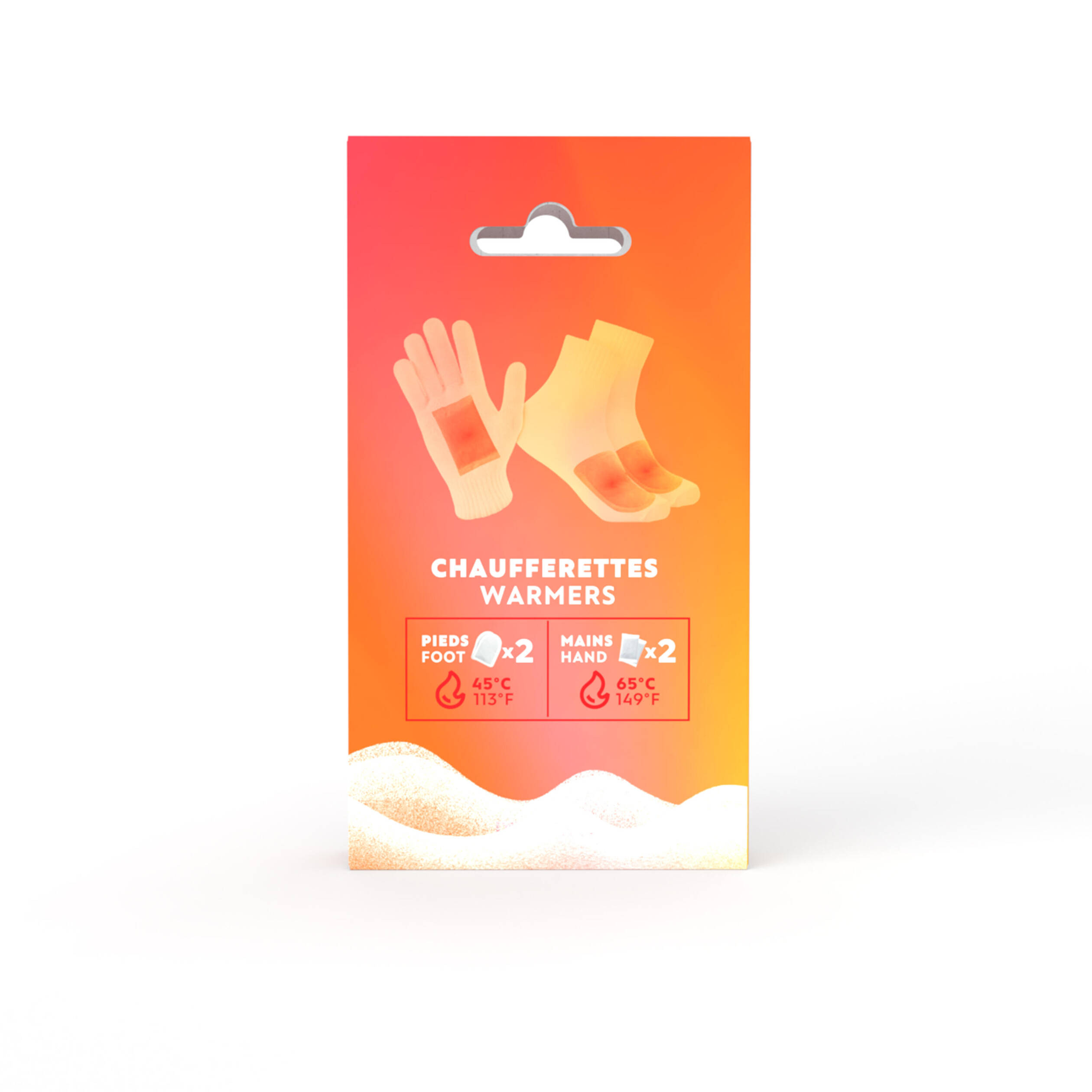 Set of 2 Hands and 2 Feet Warmers, Provides upto 5 Hours of Warmth, Easy To Use