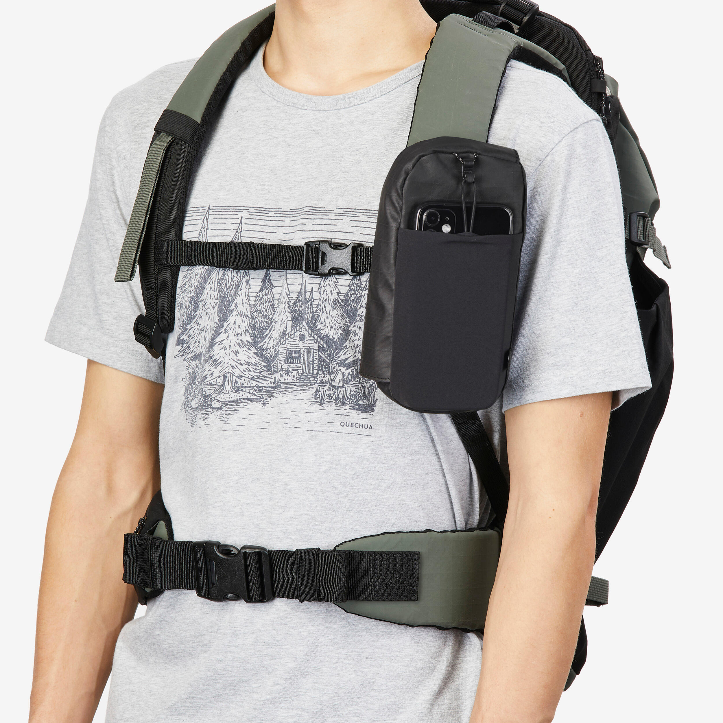 Waterproof Travel Pouch - NH 500 Black - FORCLAZ
