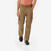 Pantalon cargo de randonnée modulable homme, TRAVEL 500 Modul marron