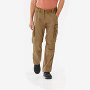 Calças cargo moduláveis de trekking TRAVEL 500 MODULÁVEIS castanho bronze Homem