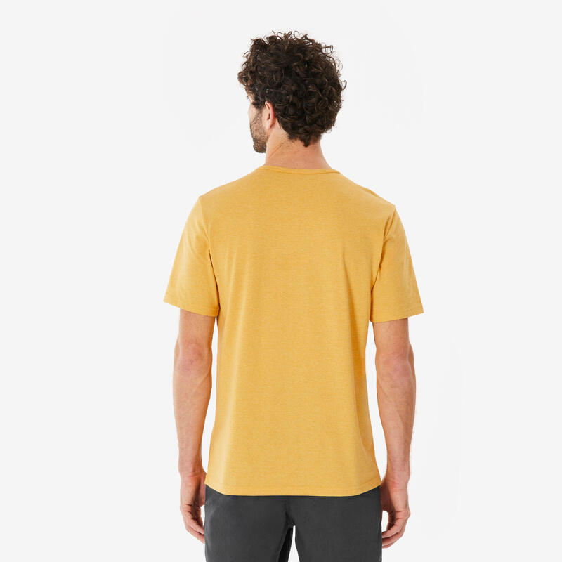 Tricou Drumeție NH100 Galben Bărbați