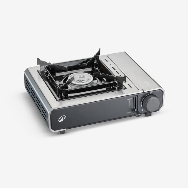 Fogareiro a gás 100 de campismo com 1 bico com ignição piezo - 2200W