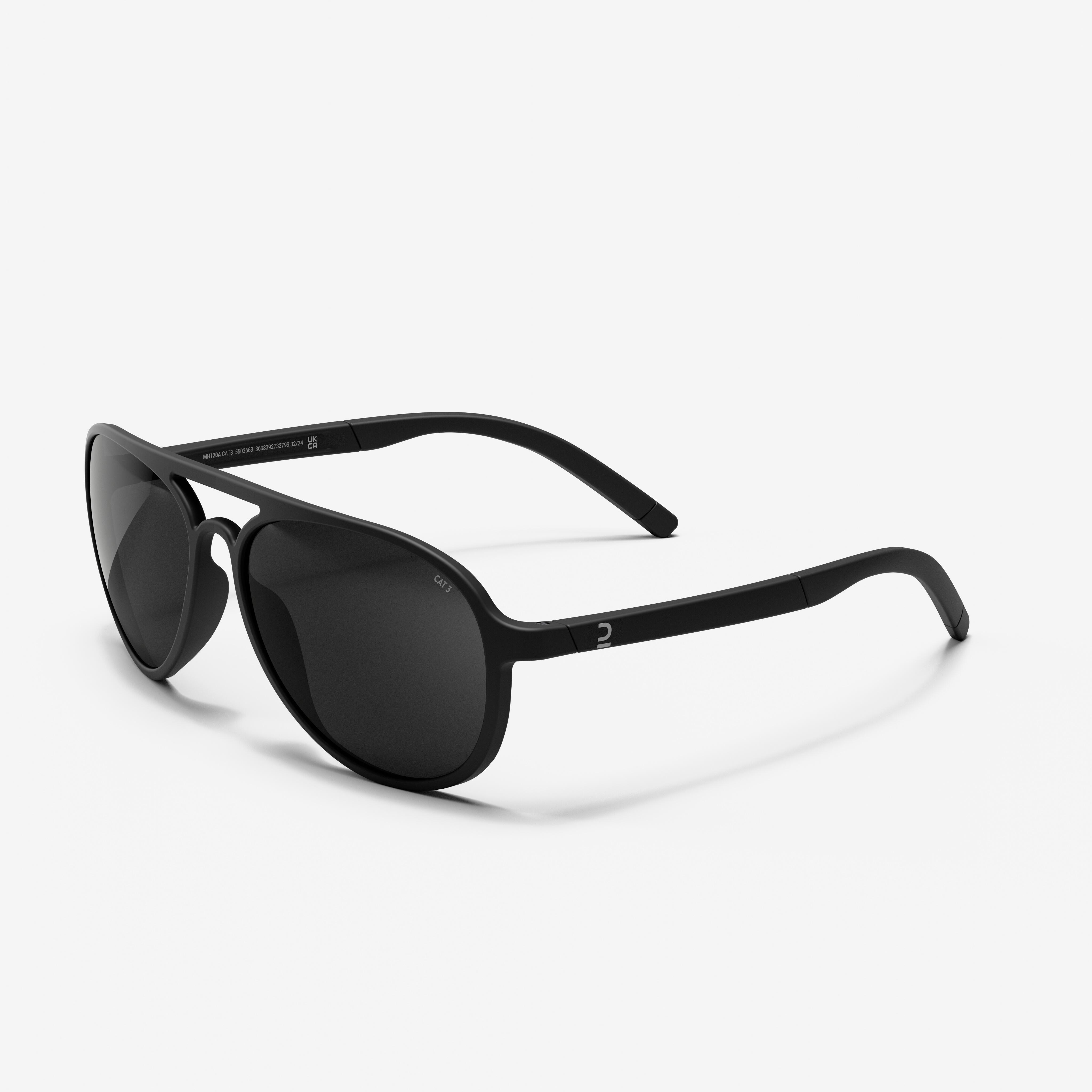 decathlon Cat 3 Aviator Sunglasses with 100% UV Protection MH 120A - Black-picture-23