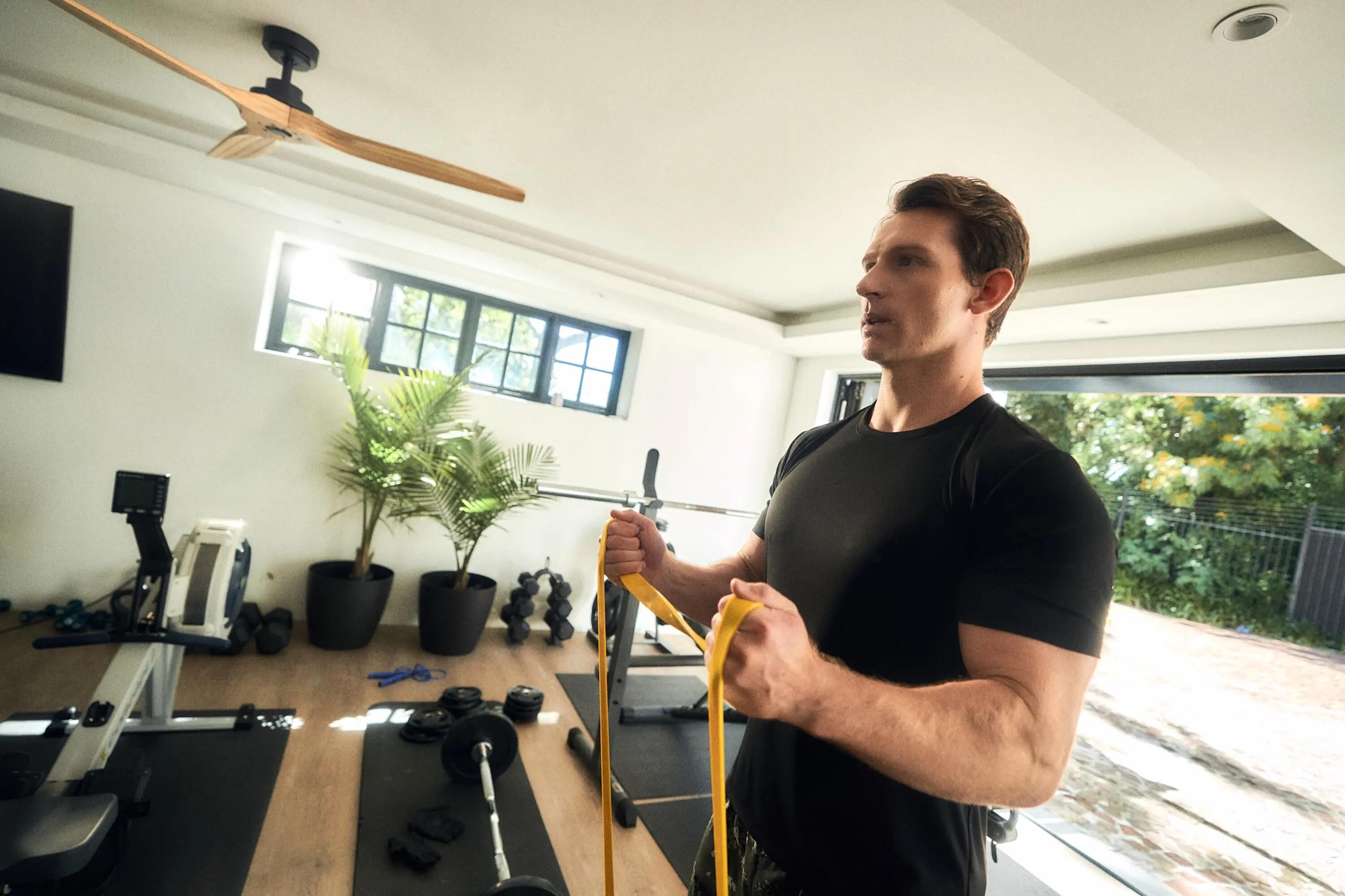 Tricou respirant fitness guler rotund Negru fumuriu Bărbați 9/12