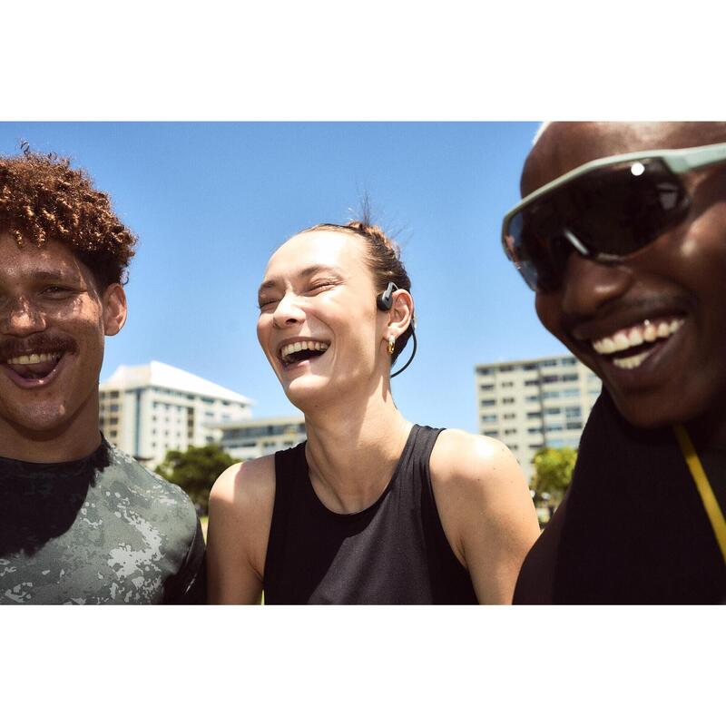 Tricou respirant fitness decolteu rotund Kaki Bărbați