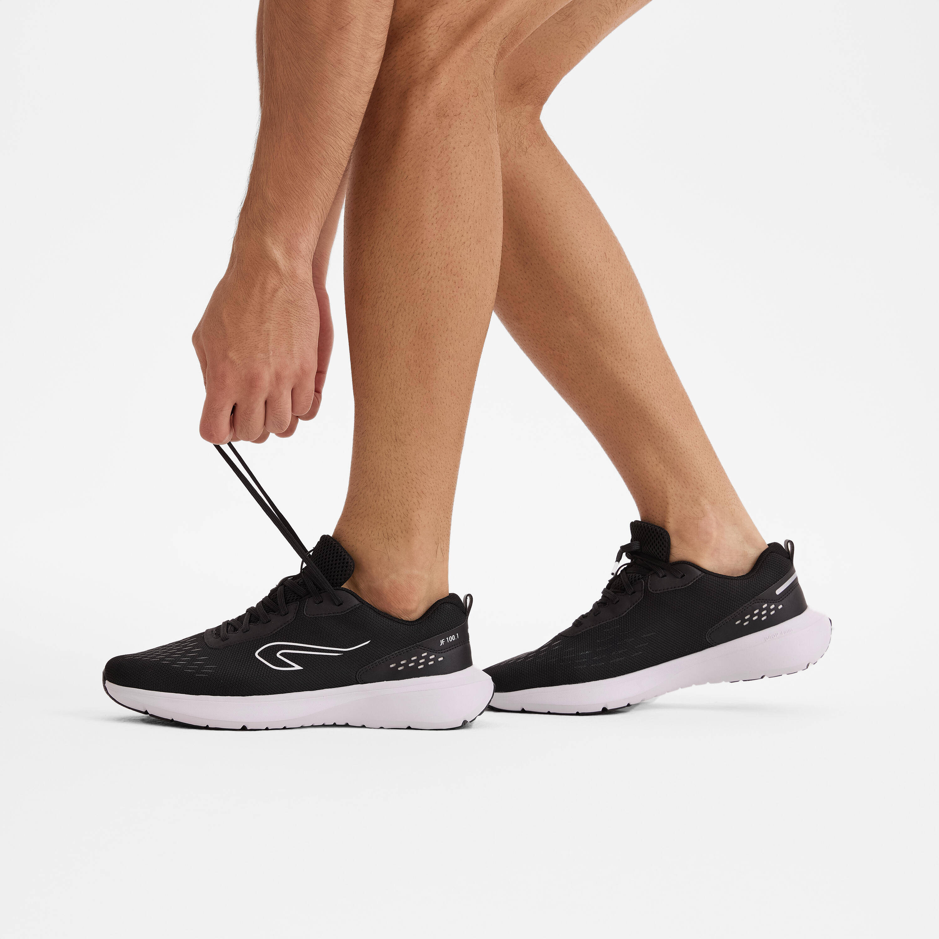 Men Running Shoes Superior Grip Cushioned Upto 10km/week, Jogflow100 - Black -  4