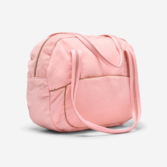Sac de danse en velours côtelé, rose perle