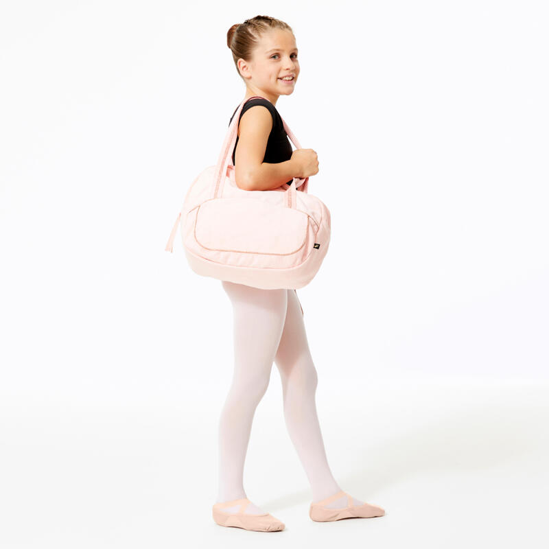 Sac de danse en velours côtelé, rose perle