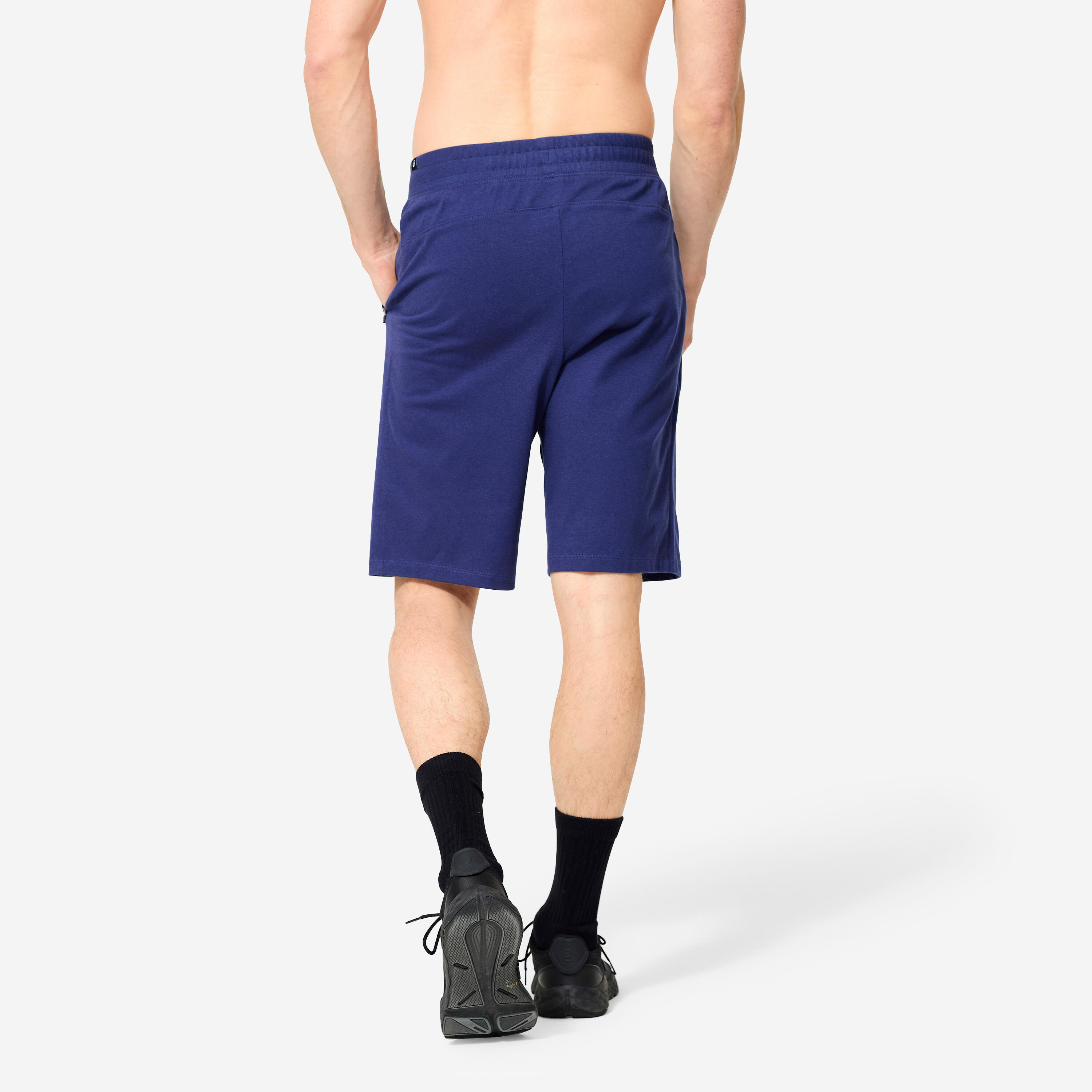 Men's Fitness Regular Shorts - Navy Blue - DOMYOS