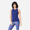 Women's Straight-Cut Fitness Tank Top - Dark Blue