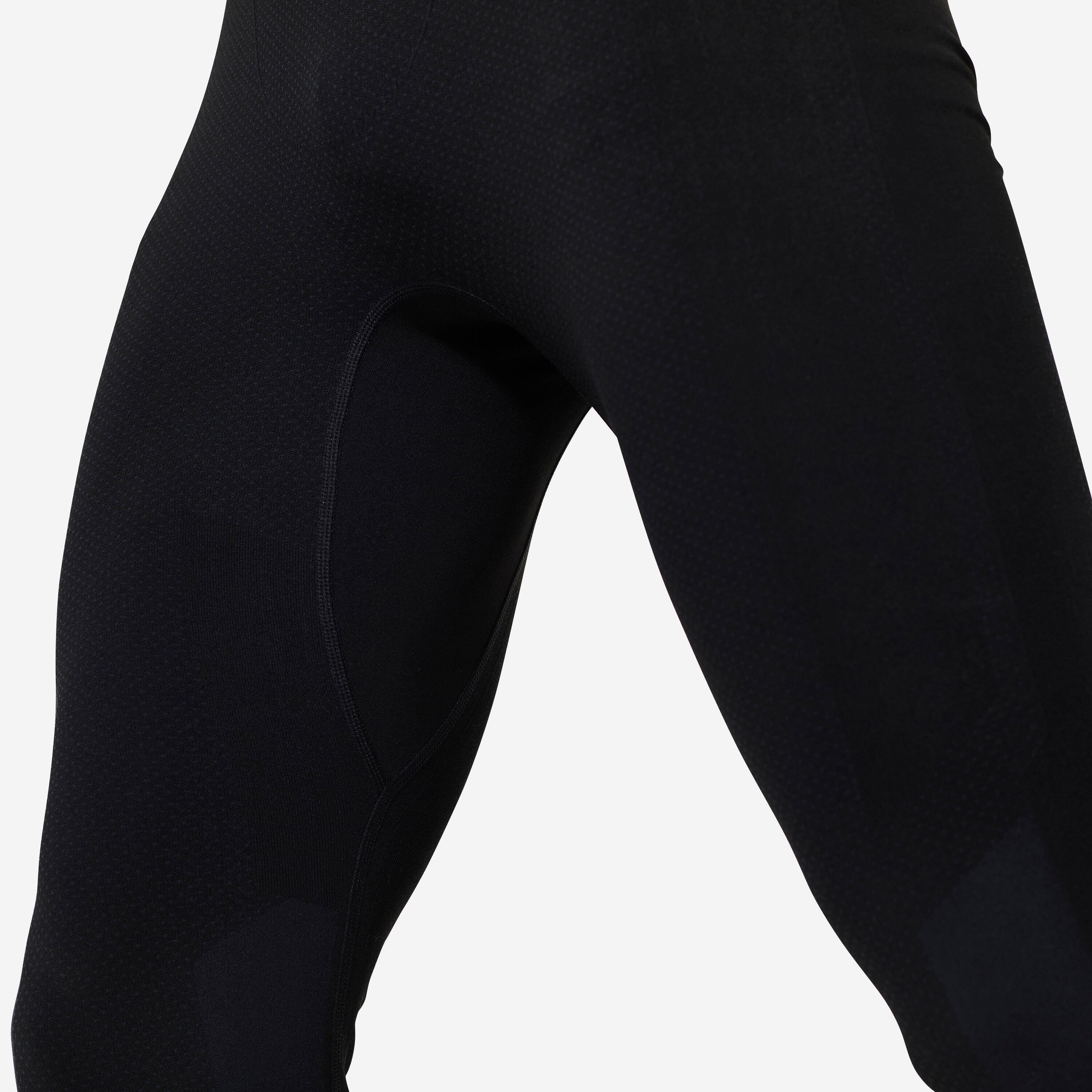 Men's Cross Training Seamless Leggings - Black -  5