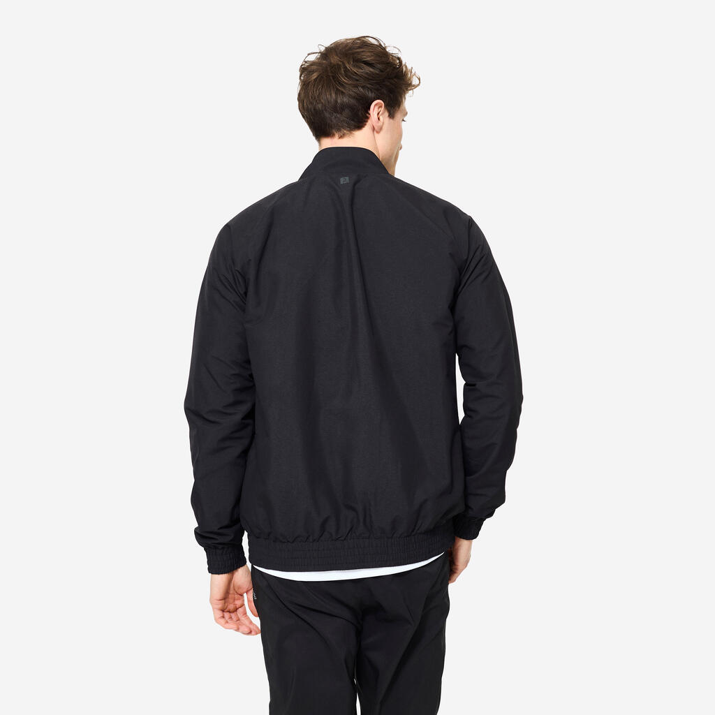 Men's Lightweight Breathable Fitness Jacket - Smoky Black