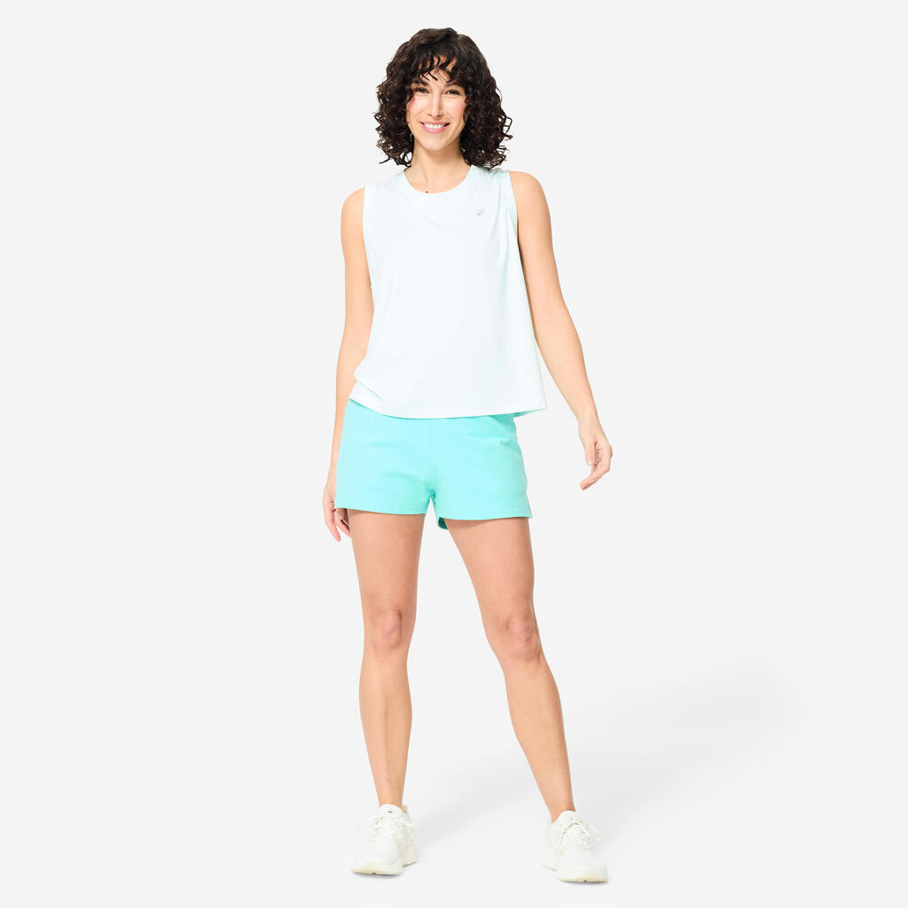 Women's Fitness Shorts with Pocket - Snow Blue