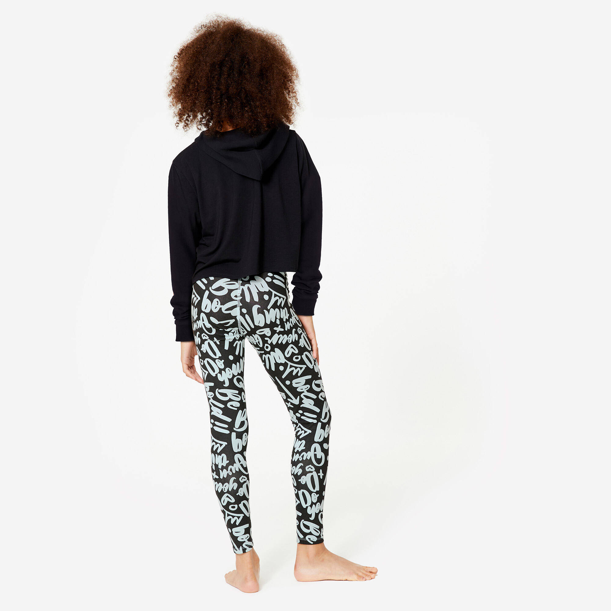 Girl's Dance Modern Jazz Cropped Hoodie - Ultra Black -  5