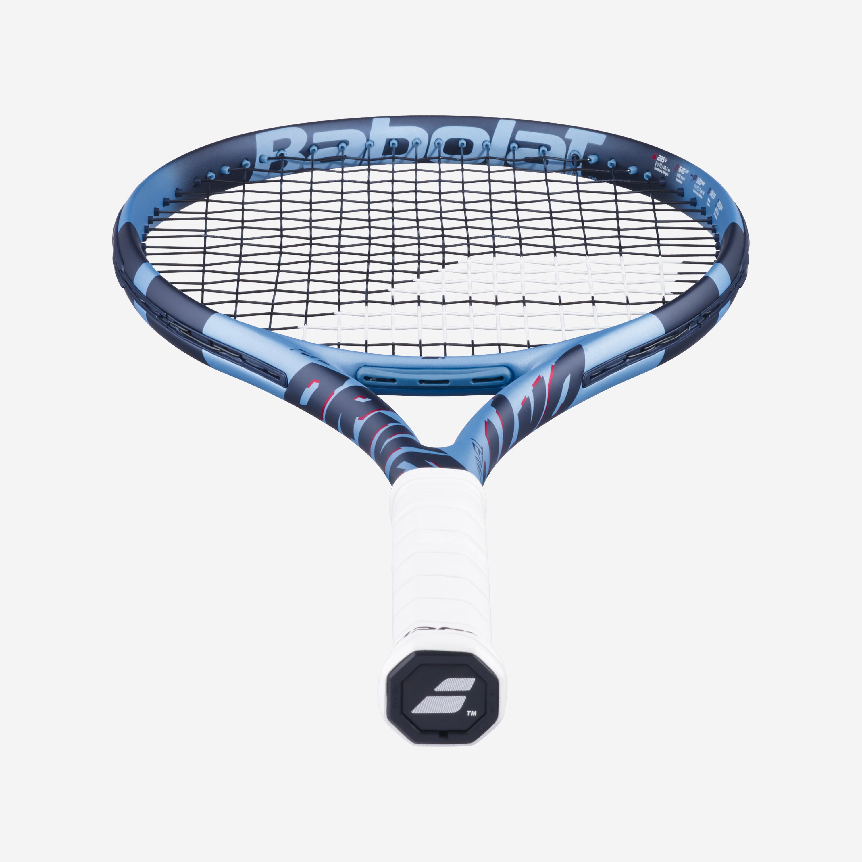 adult tennis racket - babolat pure drive team light blue