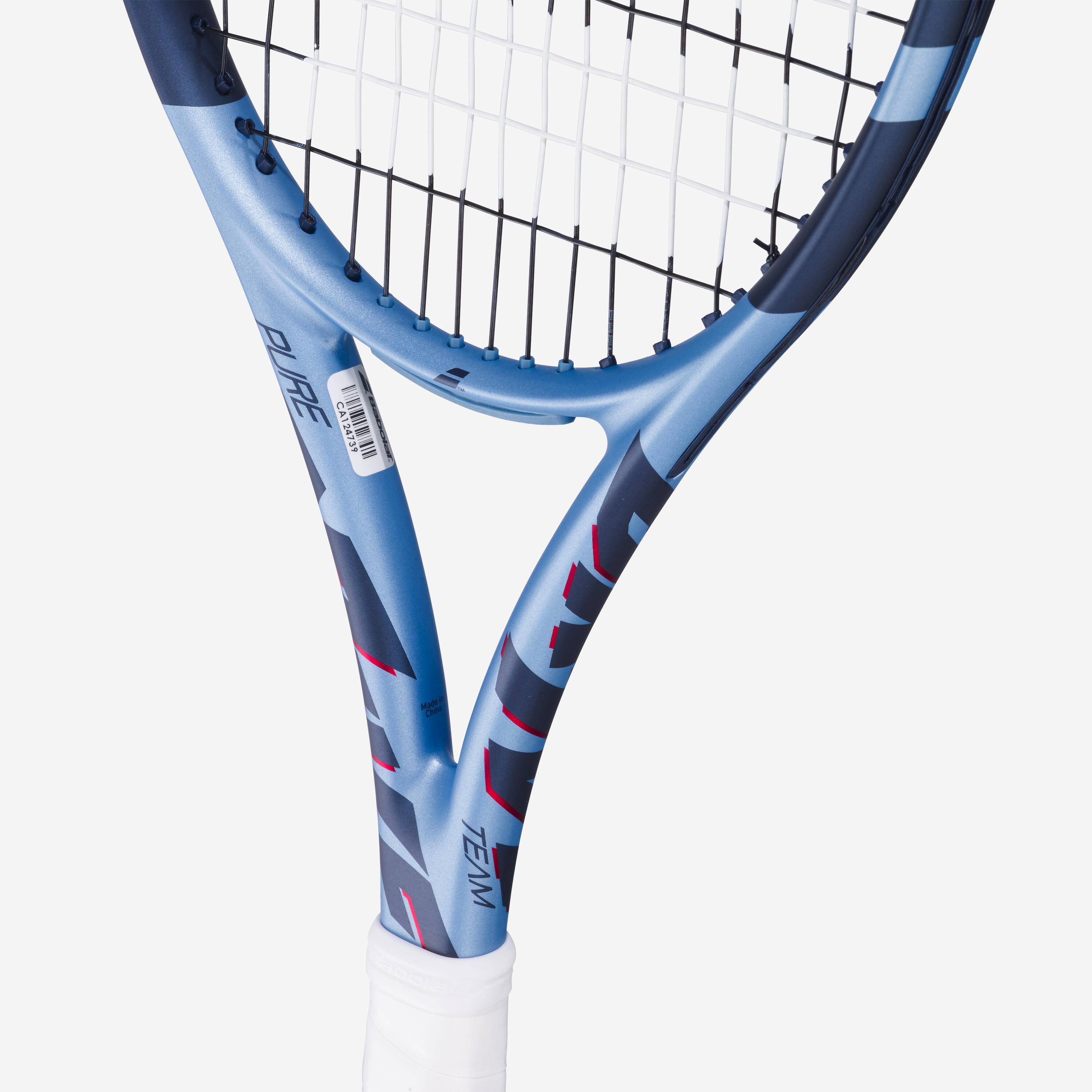 Adult Tennis Racket Pure Drive Team 285 g - Light Blue 4/8