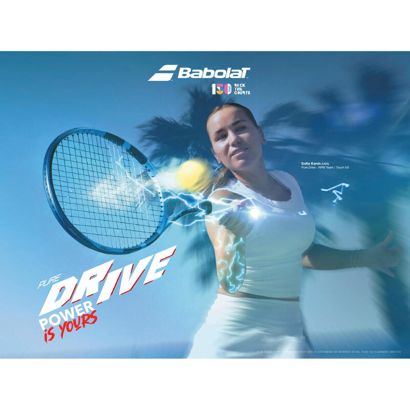 Yetişkin Tenis Raketi - 300 Gr - Açık Mavi - Babolat Pure Drive