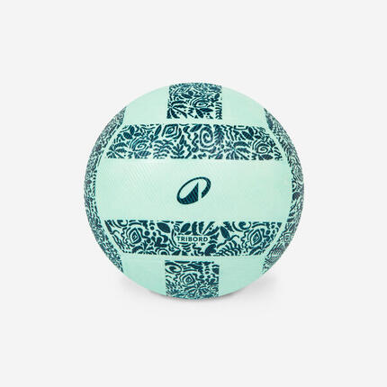 Grand ballon de piscine adhérent - poly orange