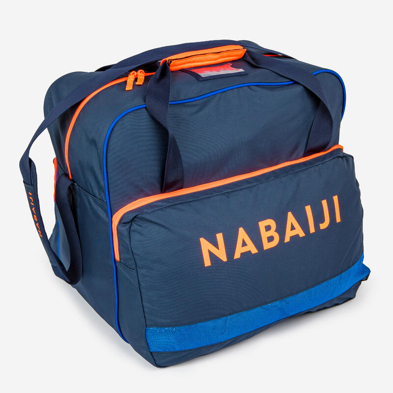 Taška na míče na vodní polo 60 l modro-oranžová fluorescenční