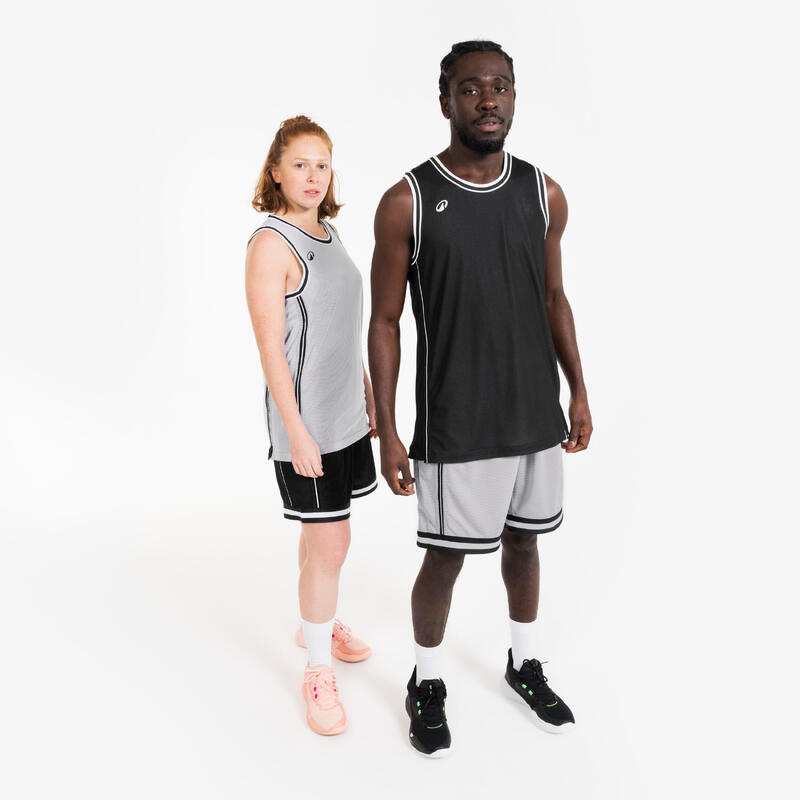 Maiou reversibil Baschet TKR-500 Negru-Alb Adulți