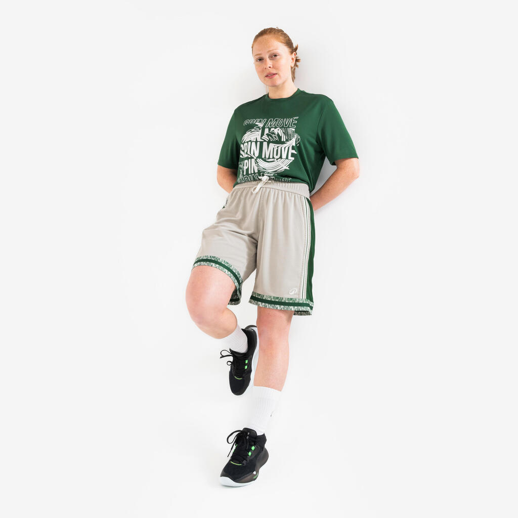 Playera de básquetbol negra TS500 Fast