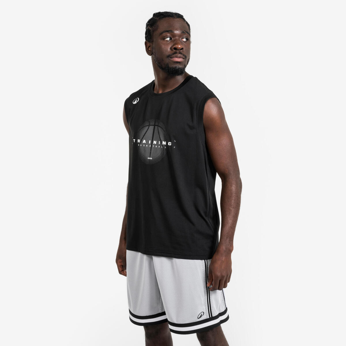 MAILLOT DE BASKETBALL SANS MANCHE HOMME/FEMME - FAST 500 NOIR