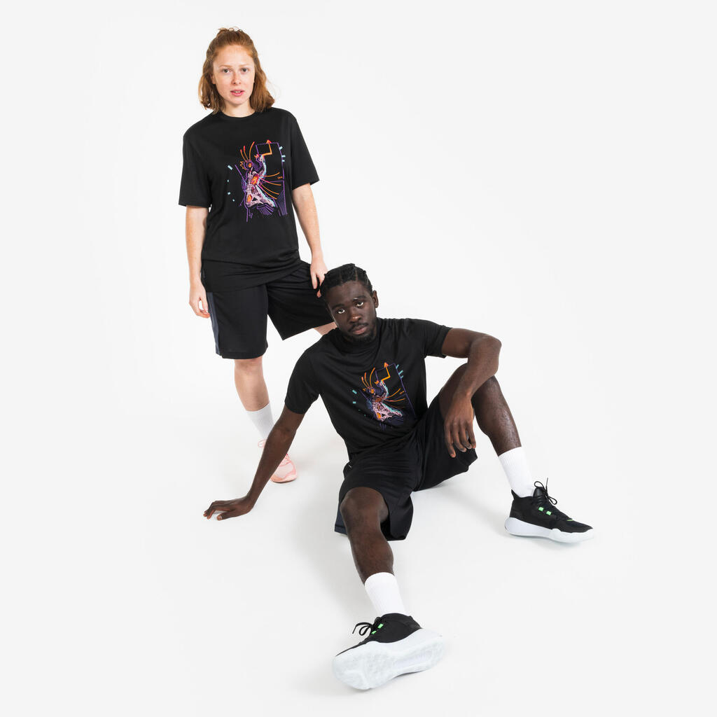 Camiseta baloncesto para Adulto - Tarmak TS500 Fast Negro