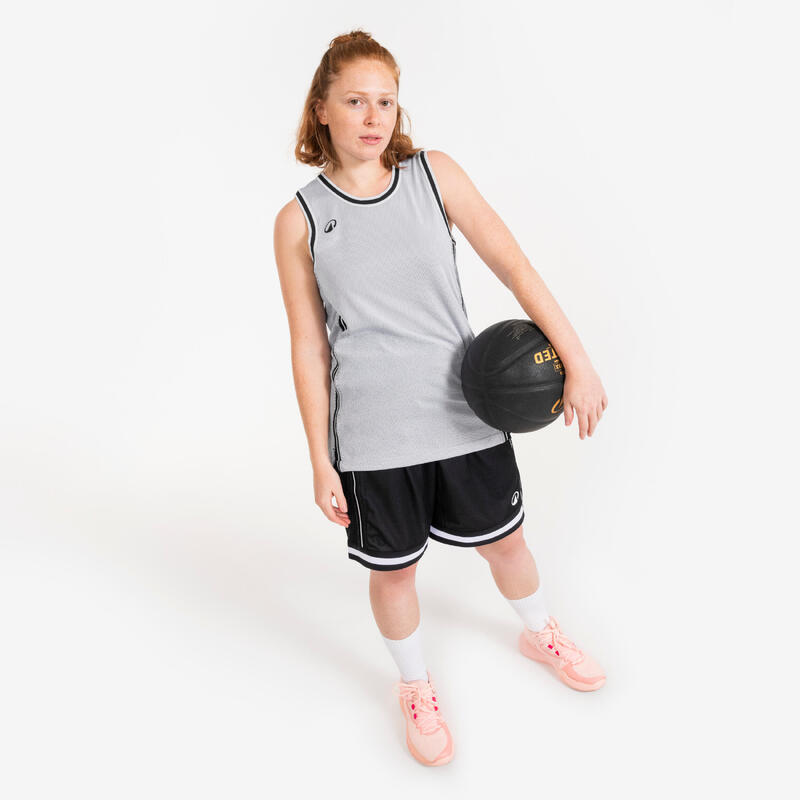 Maiou reversibil Baschet TKR-500 Negru-Alb Adulți