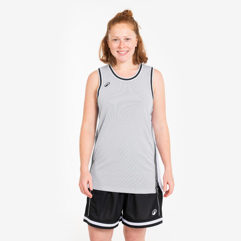Maiou reversibil Baschet TKR-500 Negru-Alb Adulți